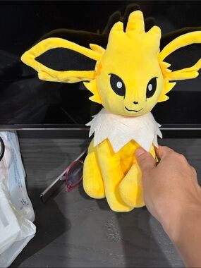 Yellow Electric Fox Plush Toy - Soft Kids Stuffed Animal